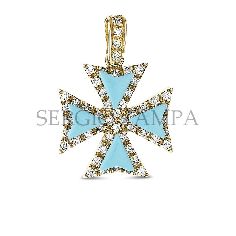 Gioielleria Zampa - Maltese Cross - Diamonds