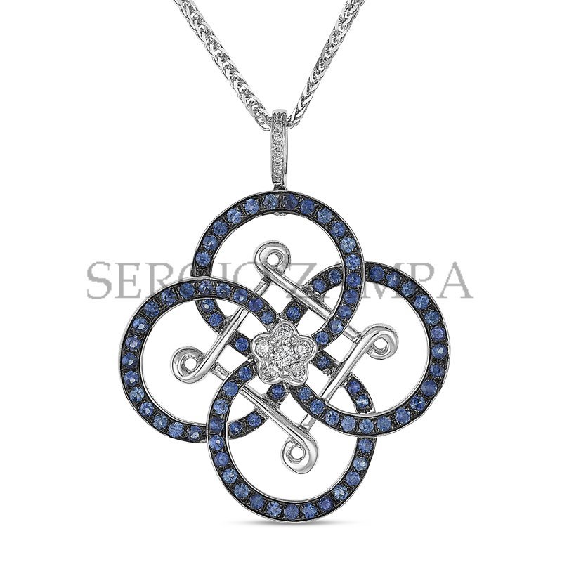 Gioielleria Zampa - Floral - Blue Sapphires