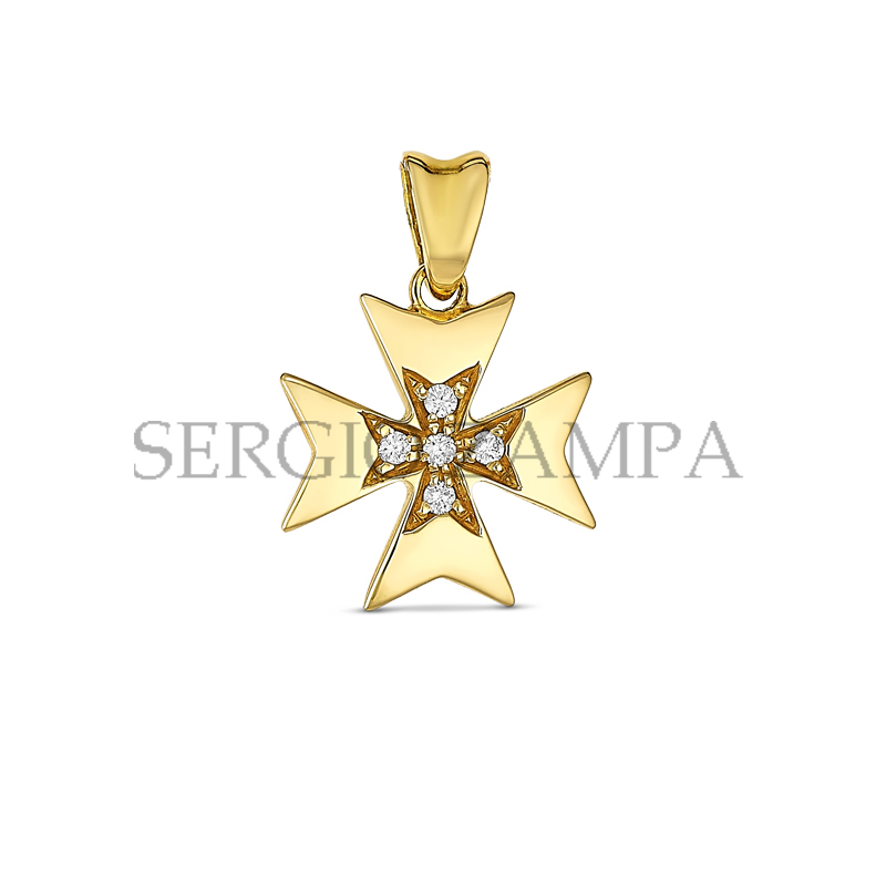 Gioielleria Zampa - Maltese Cross - Enamel