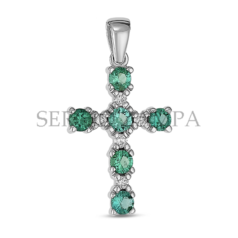 Gioielleria Zampa - Cross - Emeralds