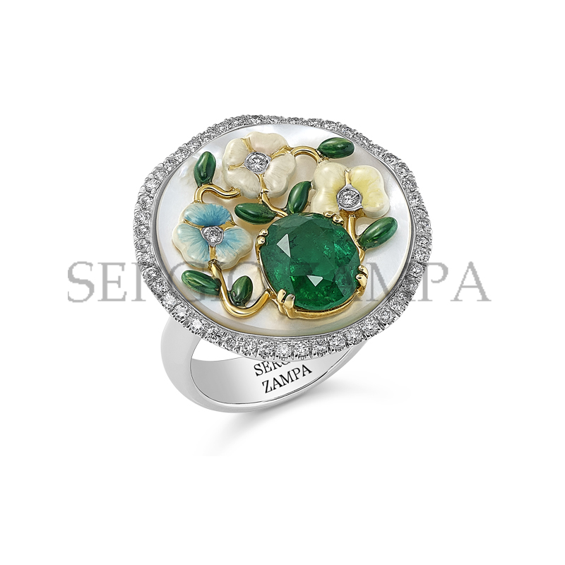 Gioielleria Zampa - Floral - Emeralds