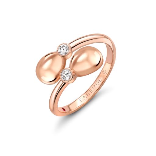 Fabergé Essence Rose Gold Crossover Ring