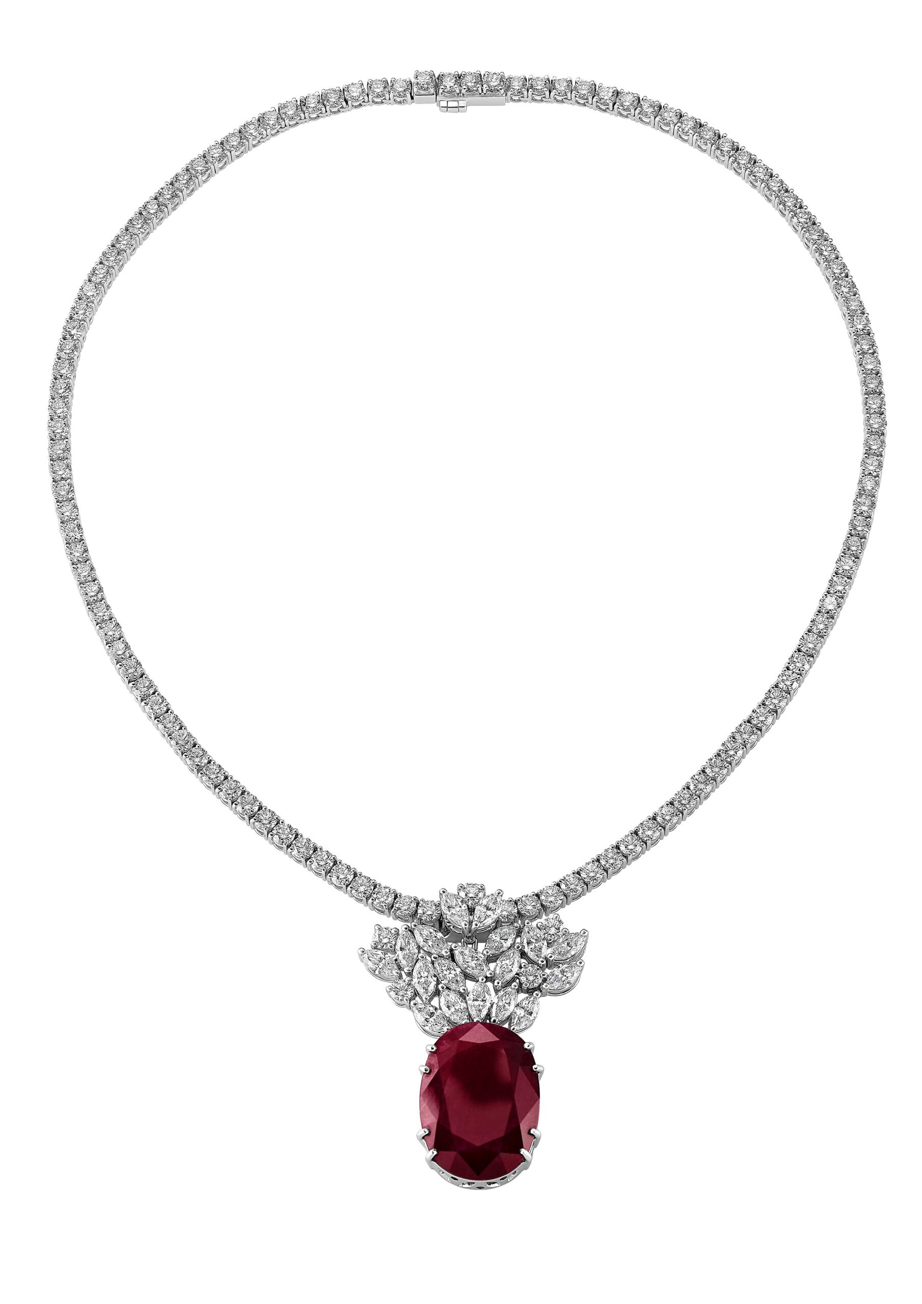 Gioielleria Zampa - Elegance - Ruby and Diamonds Necklace